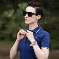 ANETA dámské sportovní šaty s bambusem tm.modrá