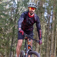 ARMAGEDON GLOVES cyklistické rukavice černá/červená