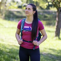 AROMA "KCT" dámské triko s kávovou viskózou fuchsie