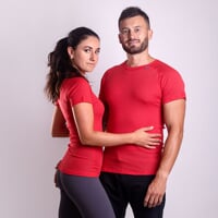 BA NKR pánské funkční triko krátký rukáv červená