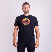 BARBAR "BIKER" pánské triko s bambusem černá
