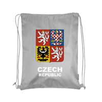 CINCH BAG CZECH sportovní vak šedá znak