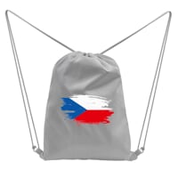 CINCH BAG CZECH sportovní vak šedá znak