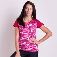 COMBAT LADY dámské sportovní triko vínová