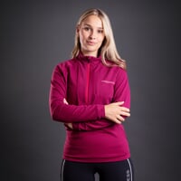 CUBICA ZIP dámská mikina s krátkým zipem fuchsie
