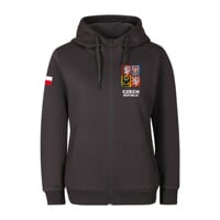 CZECH HOODY ZIP LADY dámská mikina antracit
