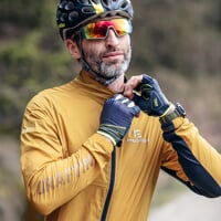 DRAFTIN pánská cyklistická větrovka písková/černá