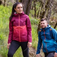 ELITE LADY dámská multifunkční bunda vínová/růžová