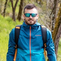 ELITE MAN pánská multifunkční bunda petrol/oranžová