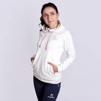 FUERA dámská sportovní mikina s kapucí bílá