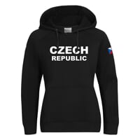 FUN HOODY CZECH LADY dámská mikina s kapucí černá