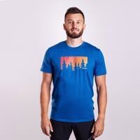 HRUTUR "FOREST" pánské merino triko šedý melír