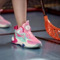 JUNIOR BASKETBALL dětské sportovní boty růžová/tyrkys