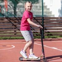 JUNIOR TRAINING dětské sportovní boty fialová/limetková