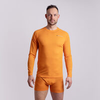 MA NDR 125 pánské merino triko s dlouhým rukávem oranžová