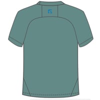 MA NKR 125 pánské merino triko s krátkým rukávem zeleno-modrá