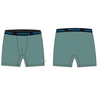 MA SKN 125 pánské merino boxerky zeleno-modrá
