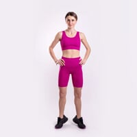 NOVA SHORTS dámské krátké bezešvé legíny fuchsie