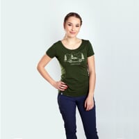 LIBERTA "BEETLE" dámské triko s bambusem khaki