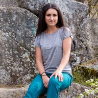 PAPAROA dámské merino triko šedý melír
