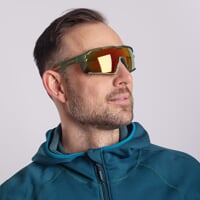 PULSAR ORG-R KHK/ORG CASE sportovní sluneční brýle khaki mat/oranžová
