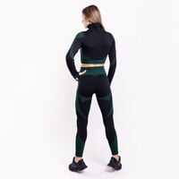Set GEMA  CROP + GEMA LEGGINS černá
