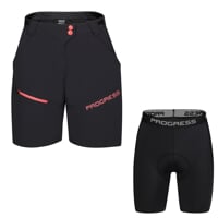Set GENIA BIKE SHORTS + BASICA SHORTS černá