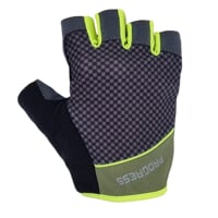 SOLAR MITTS cyklistické rukavice olivová/limetka