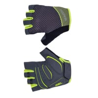SOLAR MITTS cyklistické rukavice olivová/limetka