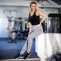 SYMBOLICA PANTS dámské tepláky šedý melír