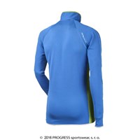TOREZ II pánská funkční sportovní mikina modrá/zelená