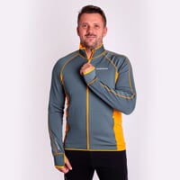 TOREZ pánská funkční sportovní mikina modrošedá/kari
