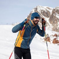 TOREZ pánská funkční sportovní mikina modrošedá/kari