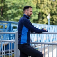 TOREZ pánská funkční sportovní mikina tm.modrá/sv.modrá