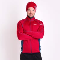 TOREZ pánská funkční sportovní mikina černá/petrol prošití